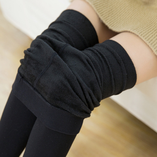 黑色连裤袜秋冬加厚加绒丝袜，女肤色保暖显瘦连体，袜子肉色打底袜裤