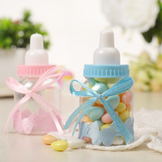 粉色系欧式丝带蝴蝶结款小奶瓶糖果盒创意新潮盒儿童玩具收纳