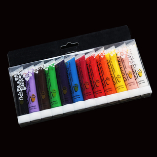 美甲工具彩绘颜料手绘丙烯diy防水套装笔水彩3d专用12色画花色料