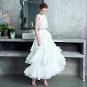 白色裙子30d雪纺轻柔层层长裙飘逸半身裙白色，雪纺蓬蓬仙女裙