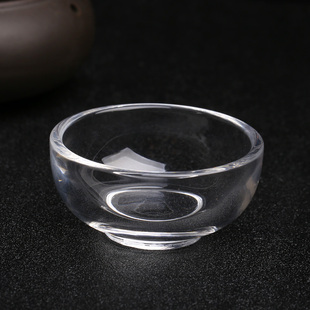 天然水晶杯原石打磨水晶茶杯主人杯加厚品茗杯单杯水晶茶具小号