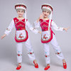 少数民族服装男女儿童民族风舞台，演出云南白族跳舞蹈表演服饰