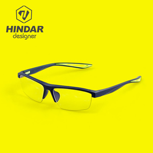 HINDAR赫德防蓝光眼镜 设计师护目镜防辐射眼镜平光电脑镜HDS008