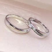18k金戒指钻石对戒群镶珠宝，白金情侣男女，求婚订婚结婚钻戒一对