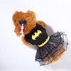 小狗狗衣服万圣节泰迪狗裙子宠物连衣裙超人蝙蝠侠裙子