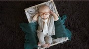宝宝摄影楼拍照衣服新生婴儿童百天满月照相手工毛线小礼服饰道具
