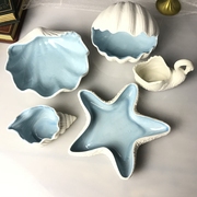 永生花小海螺海星贝壳碗天鹅陶瓷容器DIY材料包制作配件地中海洋