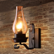 欧式地中海复古loft创意个性美式铁艺工业风酒吧咖啡马灯仿古壁灯