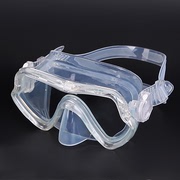 防水防雾游泳镜女男浮潜水镜，呼吸管套装，护鼻一体面镜大框游泳眼镜