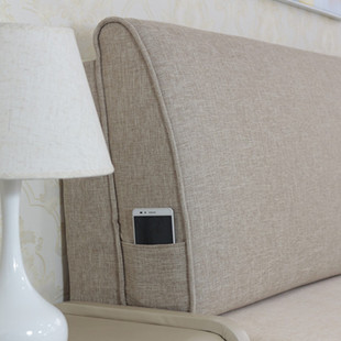 可定制科技布实木(布实木，)床头软包靠垫防撞沙发靠枕可拆洗自粘榻榻米靠背
