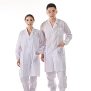 夏季长袖实验室学生白大褂短袖薄款男女工作服半袖工厂车间食品服
