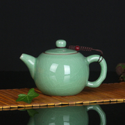 小小利青瓷整套功夫陶瓷，茶具套装创意花，茶壶陶瓷过滤茶壶