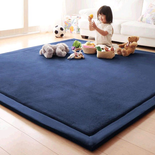 定制加厚珊瑚绒地毯儿童宝宝，爬行垫卧室床边毯榻榻米地垫宿舍地毯