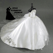 可换装教程DIY手工布艺缝纫套装可儿芭比 娃娃婚纱礼服材料包