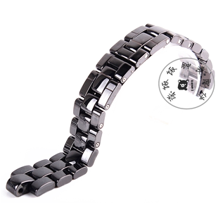 适用CHANEl香奈 J12系列宾格白黑色大小号男女陶瓷手表链表带
