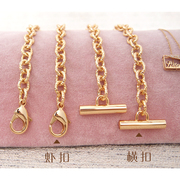 金牌卖家铜链创意链条24K金色包链配件包带斜跨长链条单买 金属链