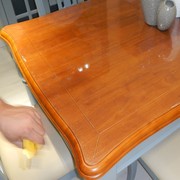 中田软玻璃PVC透明餐桌茶几桌布防水防油防烫免洗软质玻璃