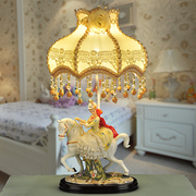 欧式田园台灯卧室床头，结婚台灯创意艺术台灯，北欧陶瓷台灯