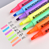 日式学生糖果色三角笔荧光笔固体荧光笔彩色重点标记划线记号笔