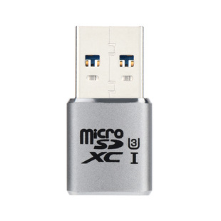 USB3.0迷你高速MicroSD铝合金TF读卡器手机平板OTG内存卡支持512G