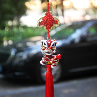 广府醒狮文化特色手工，舞狮中国结艺挂件，中国传统礼物出国送老外