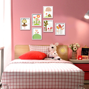 儿童房装饰画男孩女孩有框画卡通挂画壁画淡淡暖暖的爱系列