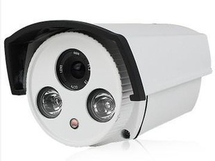 高清1200线监控摄像机 红外半球摄像头模拟双灯阵列机AC24V