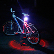 usb充电自行车尾灯山地车铝合金夜骑行安全警示灯单车骑行装饰灯