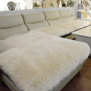 长毛绒沙发垫欧式真皮，防滑仿羊毛沙发，坐垫冬季加厚飘窗垫地毯