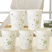 加厚一次性纸杯，家用商务办公茶水杯子，可定订做400只纸杯240ml