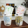 zakka可爱田园陶瓷杯客厅家用茶杯，喝水杯子创意，马克杯咖啡牛奶杯