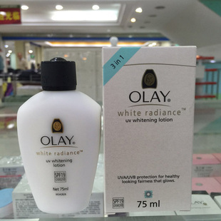 olay玉兰油三重美白防晒乳液75ml净白淡斑润肤露粉底霜泰国版