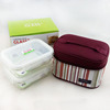 530ml*2个餐盒，含手提式便当包，午餐随身带；饭盒盒身可微波炉烤箱