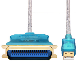 帝特usb并口转高速打印机数据线25针式USB连接线老式转1284转接线