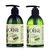 韩伊橄榄olive洗发沐，浴室洗护2件套装洗发水沐浴露营养
