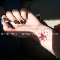 5张 2份13元】纹身贴防水男女 持久胸腿英文仿