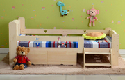 销儿童床带抽屉四面护栏公主小床实木床婴儿床儿童实木床护栏床厂