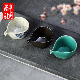 茶具陶瓷公道杯粗陶，复古分茶器，加厚耐热功夫茶具配件装茶器功道杯