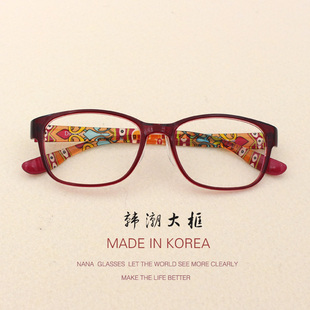 韩国tr90眼镜架超轻鼻托眼镜框，男女近视眼睛，框大框非主流复古潮人