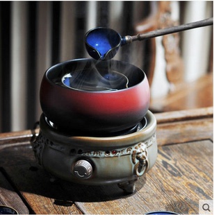 电陶炉煮茶器陶瓷黑茶，电热陶壶煮茶炉，茶具泡茶干泡碗茶具家用复古