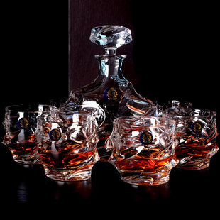水晶玻璃威士忌杯创意，洋酒杯酒尊红酒杯白兰地，杯酒具套装