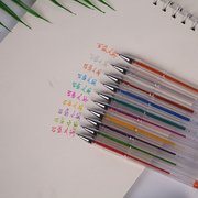 100色彩色笔10色贺卡笔水粉荧光笔彩色笔相册亮晶晶闪光笔涂鸦笔