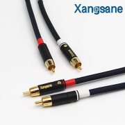 xangsane单晶铜镀银发烧级，信号线hifi音频线过机线双莲花rca