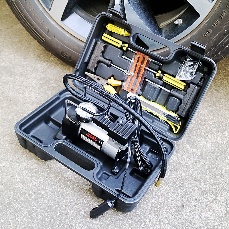 车载轮胎充气泵 便携式汽车打气泵多功能汽车用12v小轿车应急打气