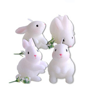 儿童生日派对玉兔创意生日，蜡烛小兔子兔生肖，蜡烛送朋友中秋节礼物