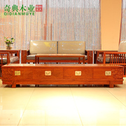 新中式红木家具电视柜，组合储物柜2米缅甸花梨木客厅实木明式柜子