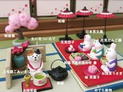 七夕赏樱decole樱花树脂小摆件食玩zakka办公桌摆设可爱卡通玩偶