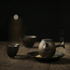 三点水一壶四杯陶瓷茶壶套装粗陶侧把壶整套功夫茶具手工日式茶杯