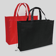 超大号无纺布袋加大号，加厚红色黑色，购物袋空白收纳袋袋子