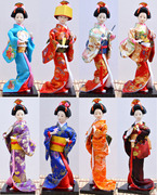 日本艺妓人偶和服娃娃特色绢人人形工艺摆件9寸满百